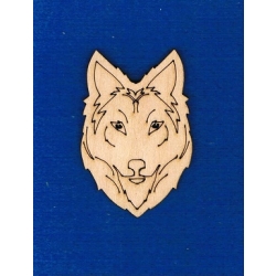 Wilk , głowa 7,5x5cm